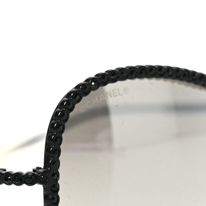 Chanel Crystal Aviator Sunglasses 71108 Black 7 of 10