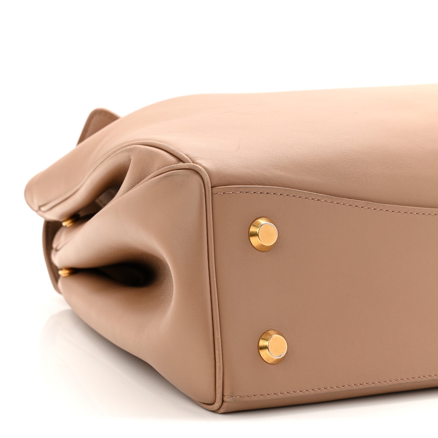 Balenciaga Smooth Calfskin Medium Rodeo Top Handle Handbag Latte 9 of 12