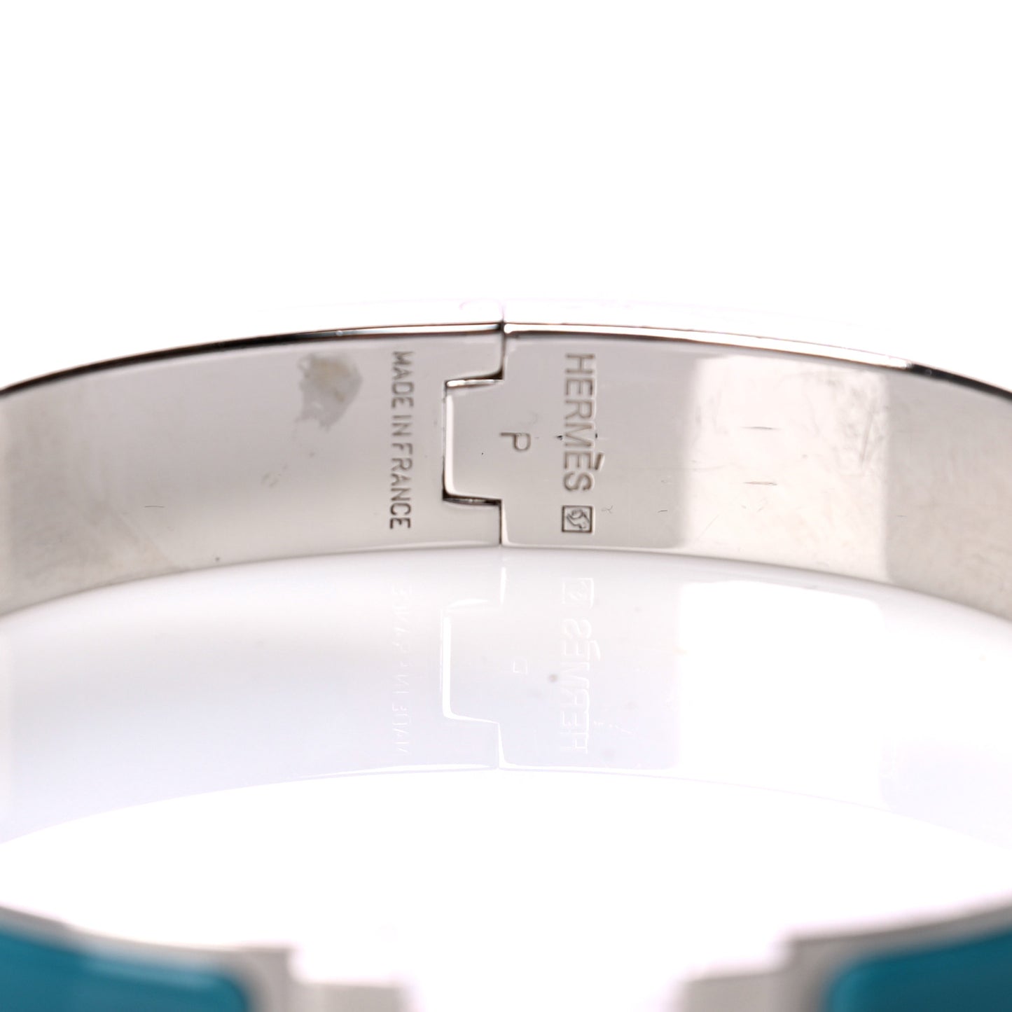 Matte Enamel Narrow Clic Clac HH Bracelet PM Bleu Indien