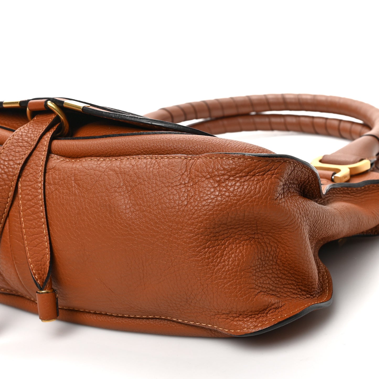 Calfskin Medium Marcie Satchel Tan
