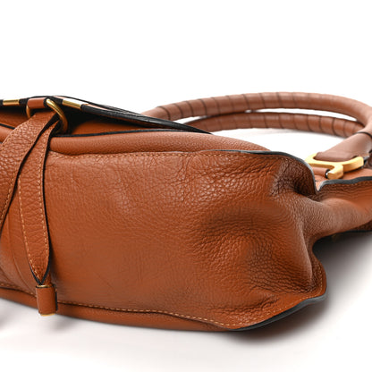 Chloe Calfskin Medium Marcie Satchel Tan 8 of 10