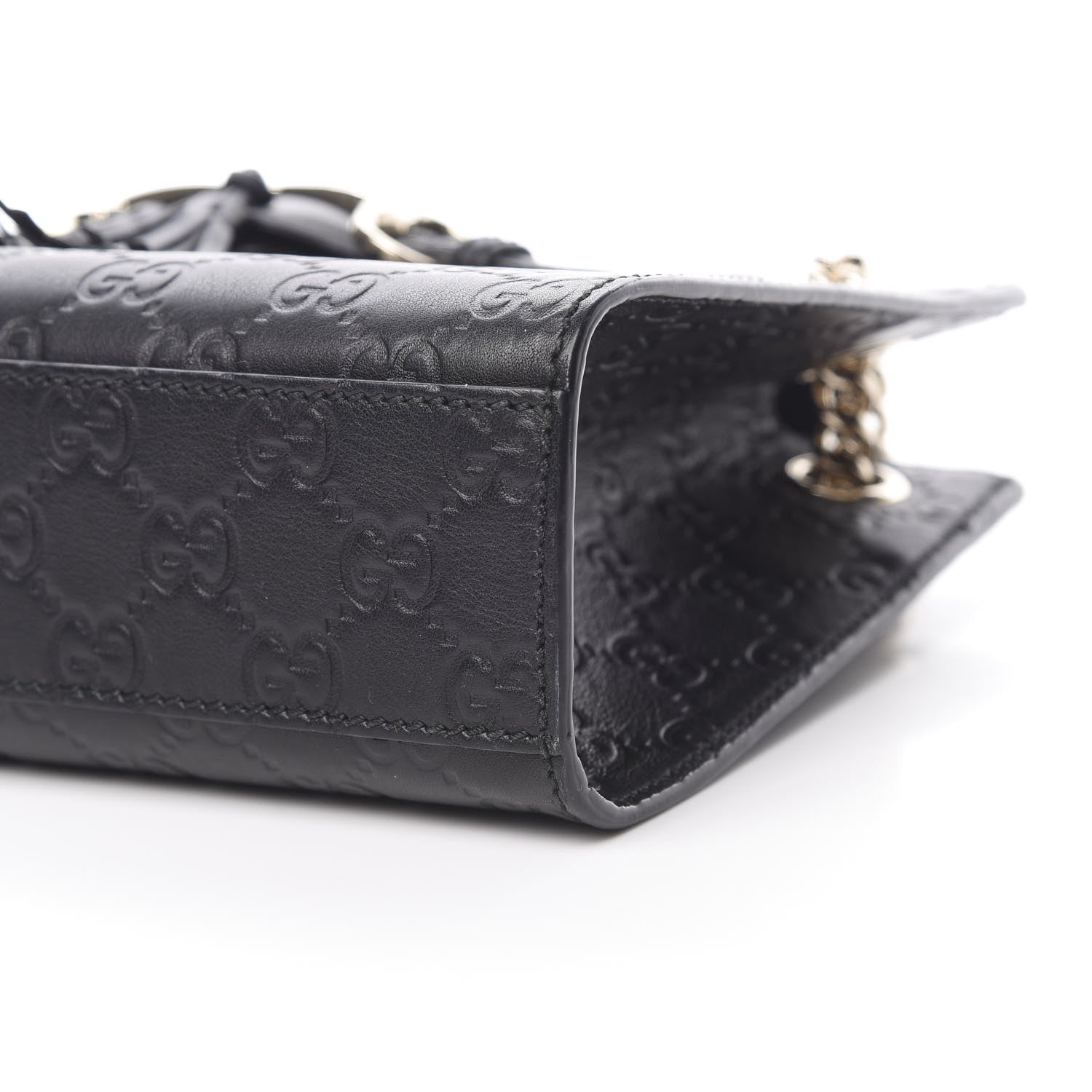 Gucci Guccissima Small Emily Shoulder Bag Black 10 of 13