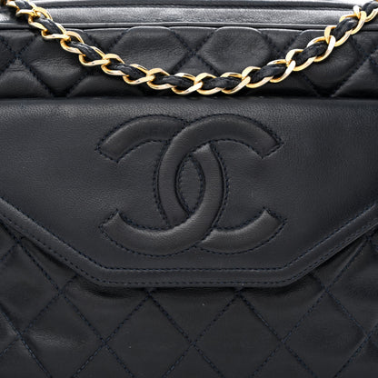 Chanel Lambskin Quilted Tassel Camera Case Navy 9 of 11
