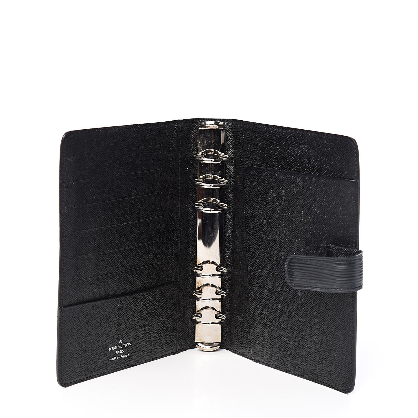 Epi Medium Ring Agenda Cover Black