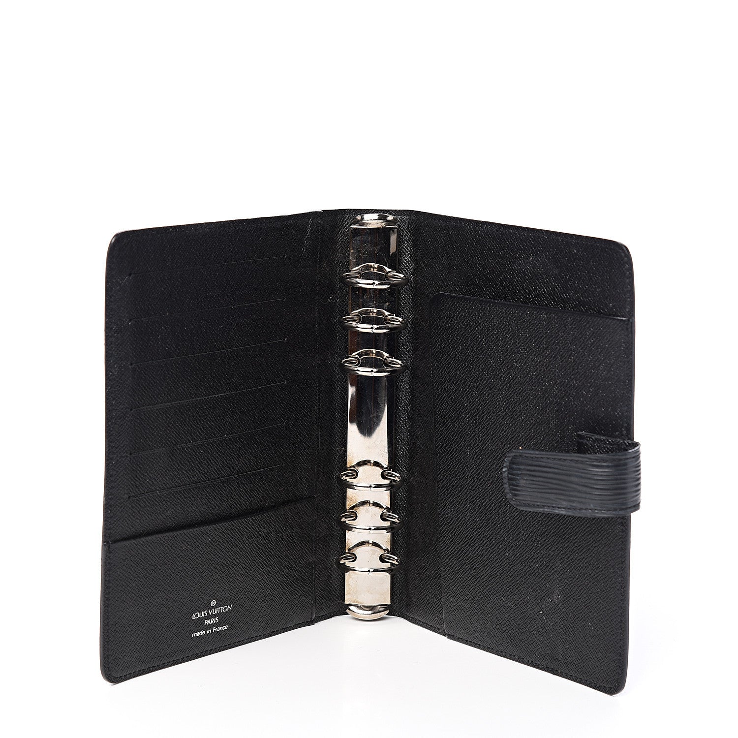Louis Vuitton Epi Medium Ring Agenda Cover Black 4 of 7