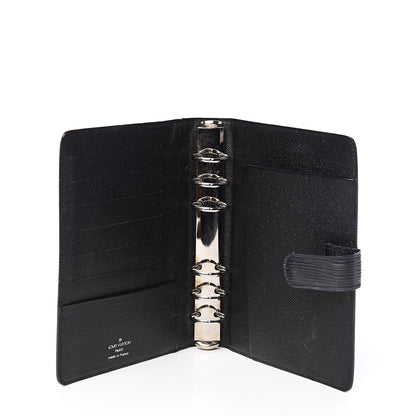 Louis Vuitton Epi Medium Ring Agenda Cover Black 4 of 7