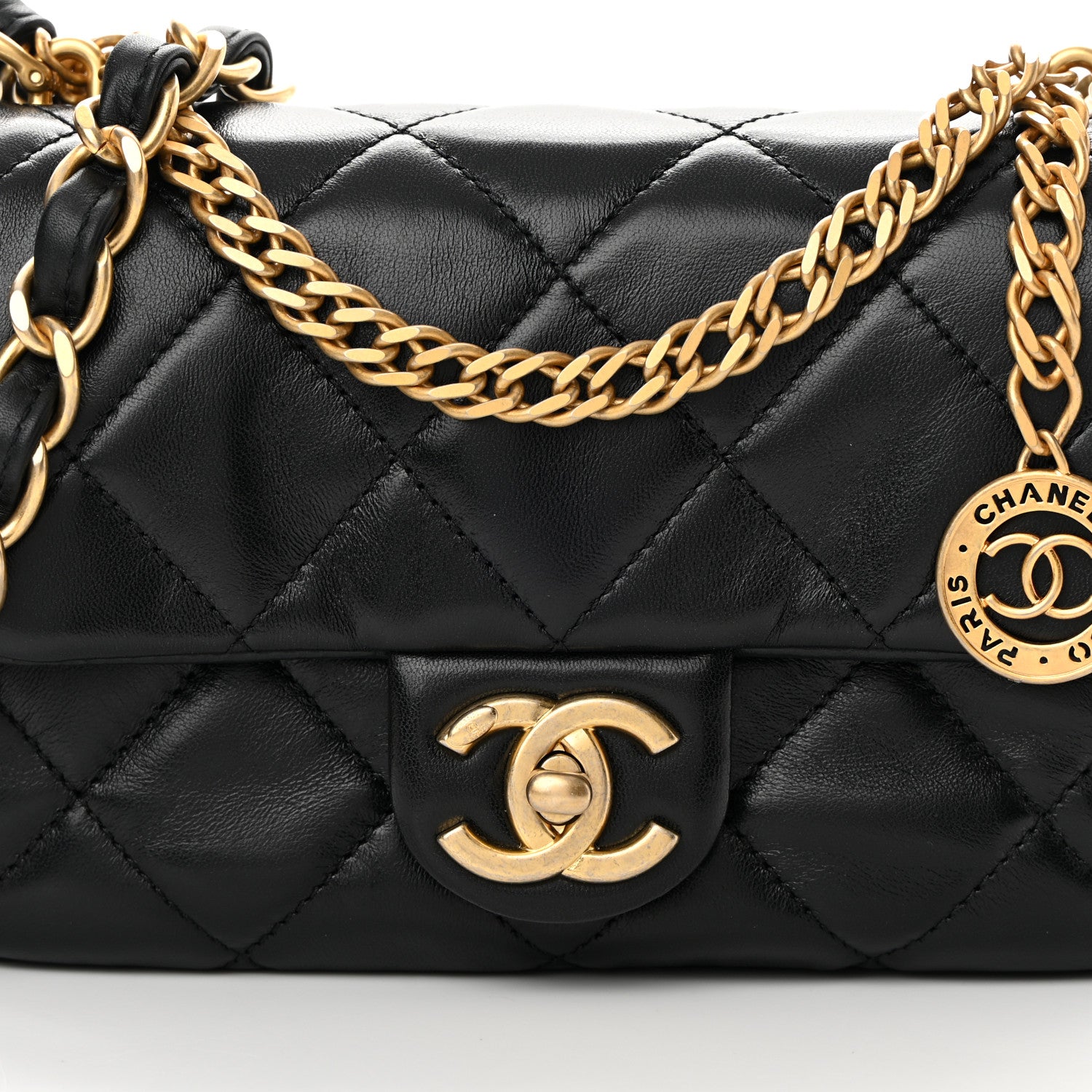 Chanel Lambskin Quilted Small Fancy Jewel Flap Black 7 of 12