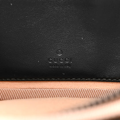 Gucci Calfskin Matelasse Mini GG Marmont Chain Crossbody Bag Black 8 of 16