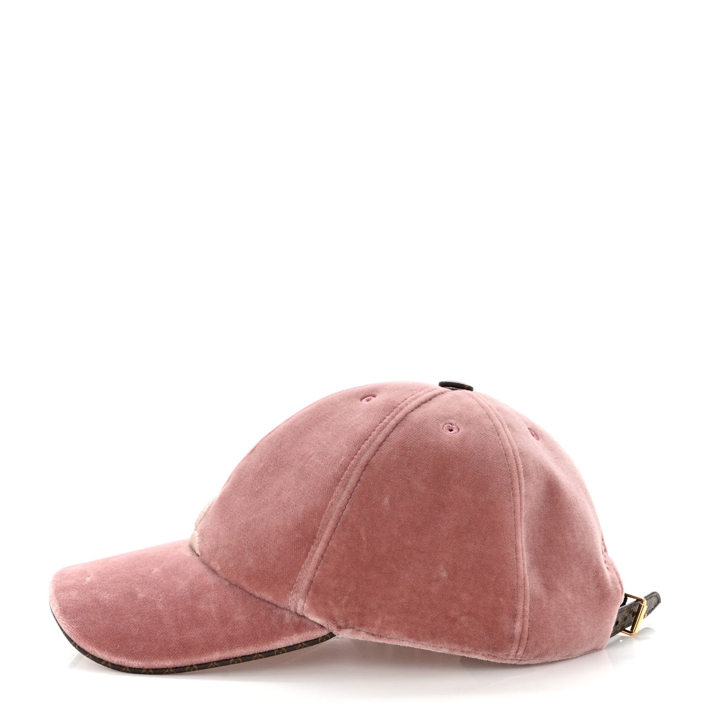 Velvet Monogram LV Touch Cap L Pink