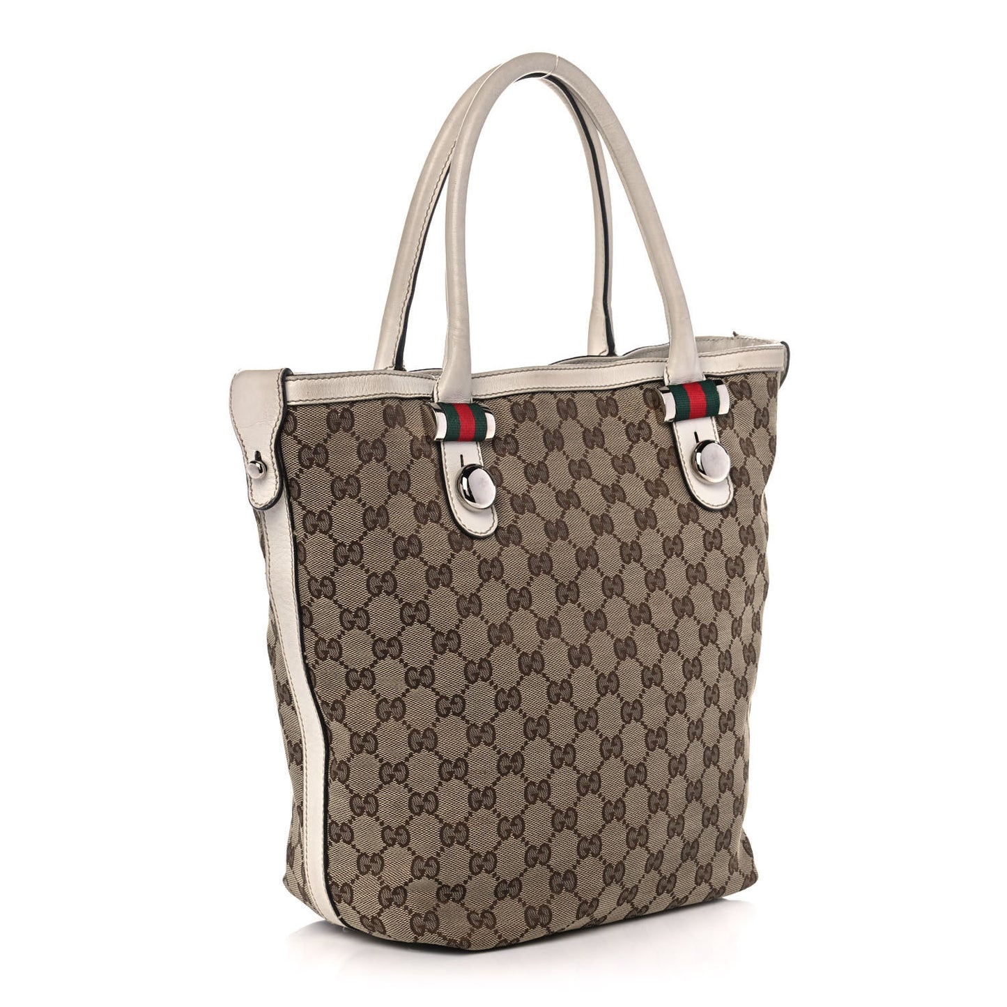 GG Monogram Medium Match Ball Tote Off White