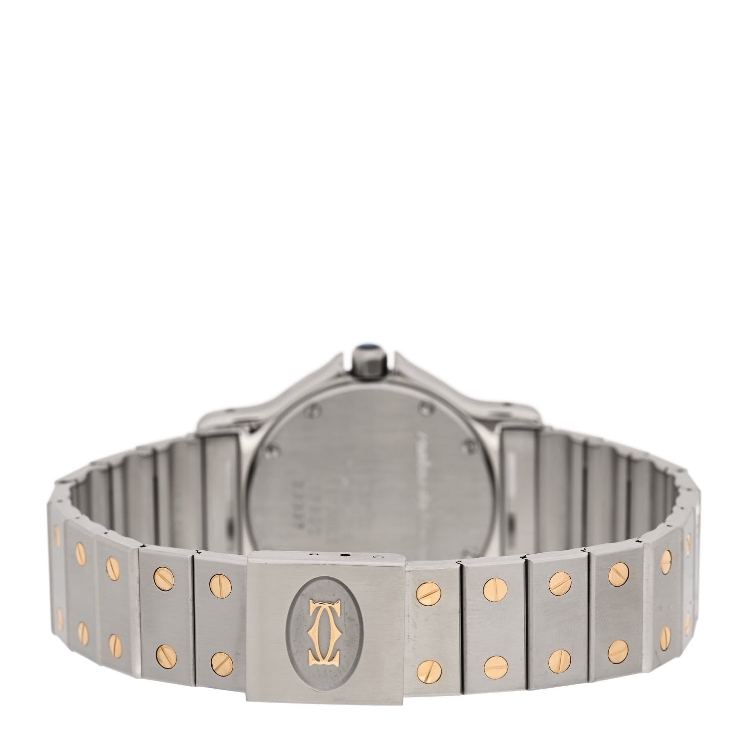 Cartier Stainless Steel 18K Yellow Gold 29mm Santos Octagon Quartz Watch 3 of 3