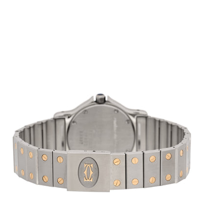 Cartier Stainless Steel 18K Yellow Gold 29mm Santos Octagon Quartz Watch 3 of 3