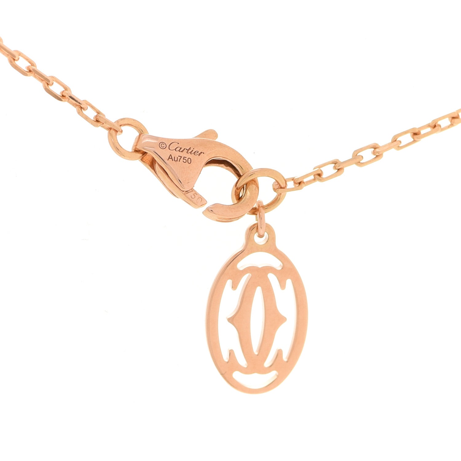 Cartier 18K Pink Gold Diamond LM D'Amour Pendant Necklace 4 of 6