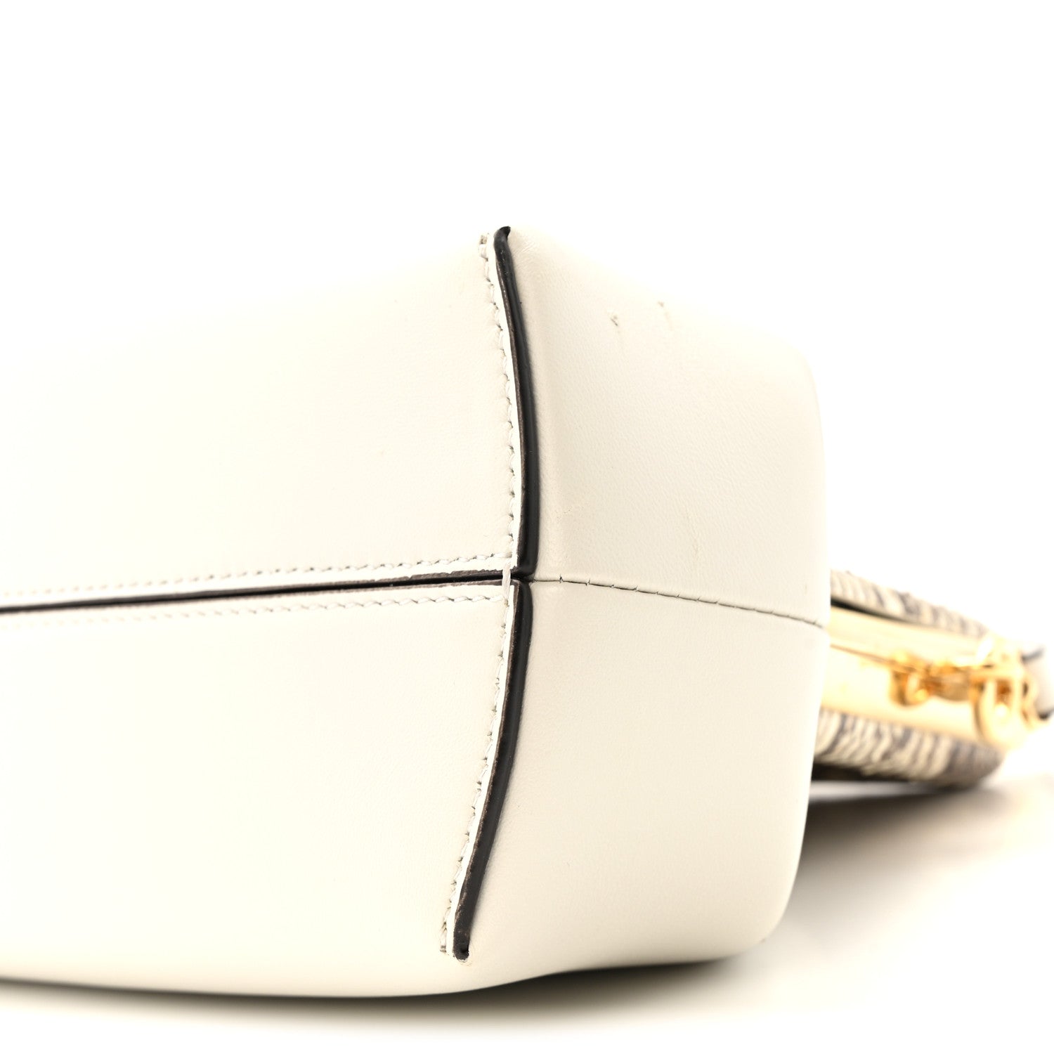 Fendi Shiny Nappa Snakeskin Small Fendi First White Roccia 10 of 12