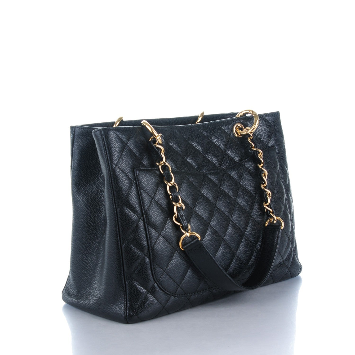 Chanel Caviar Quilted Grand Shopping Tote GST Black 3 of 7