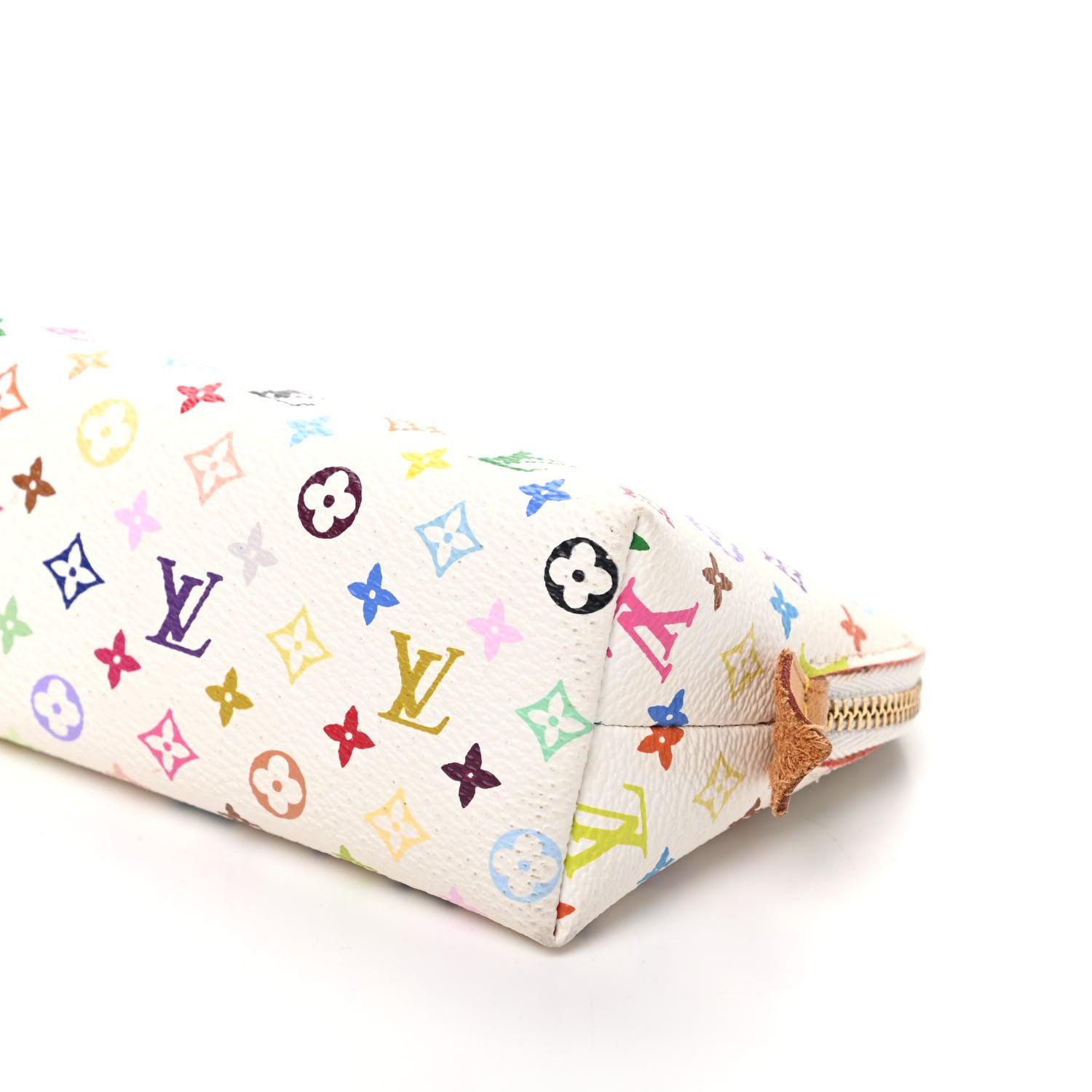 Louis Vuitton Monogram Multicolor Cosmetic Pouch White Litchi 8 of 8