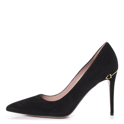 Gucci Kid Scamosciato Pumps 38 Nero Black 1 of 9