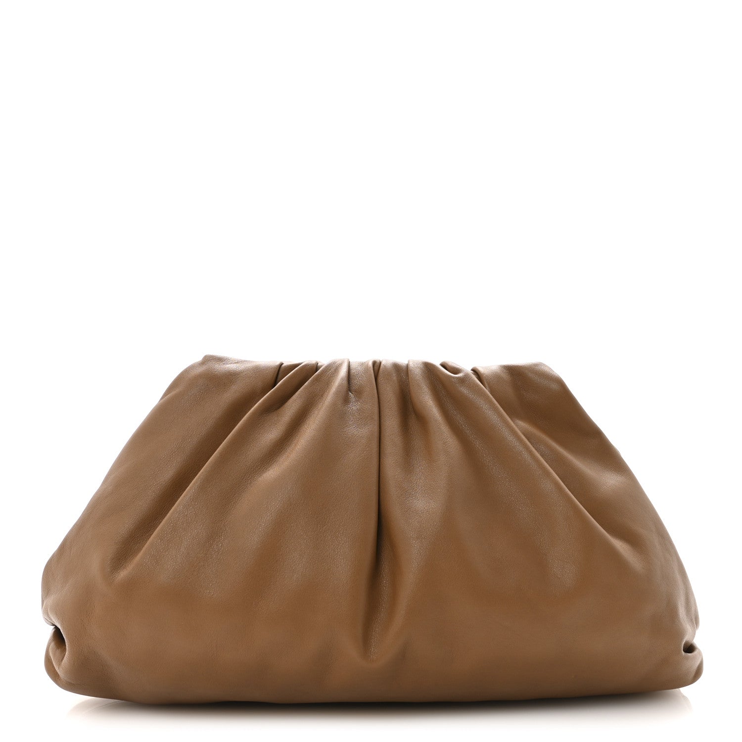Bottega Veneta Smooth Butter Calf The Pouch Oversized Clutch Teak 1 of 7