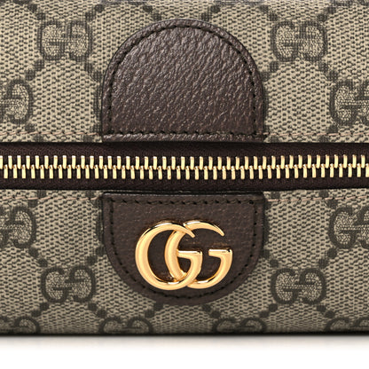 Gucci Soft GG Supreme Monogram Calfskin Medium Ophidia Cosmetic Case Beige Ebony New Acero 8 of 11