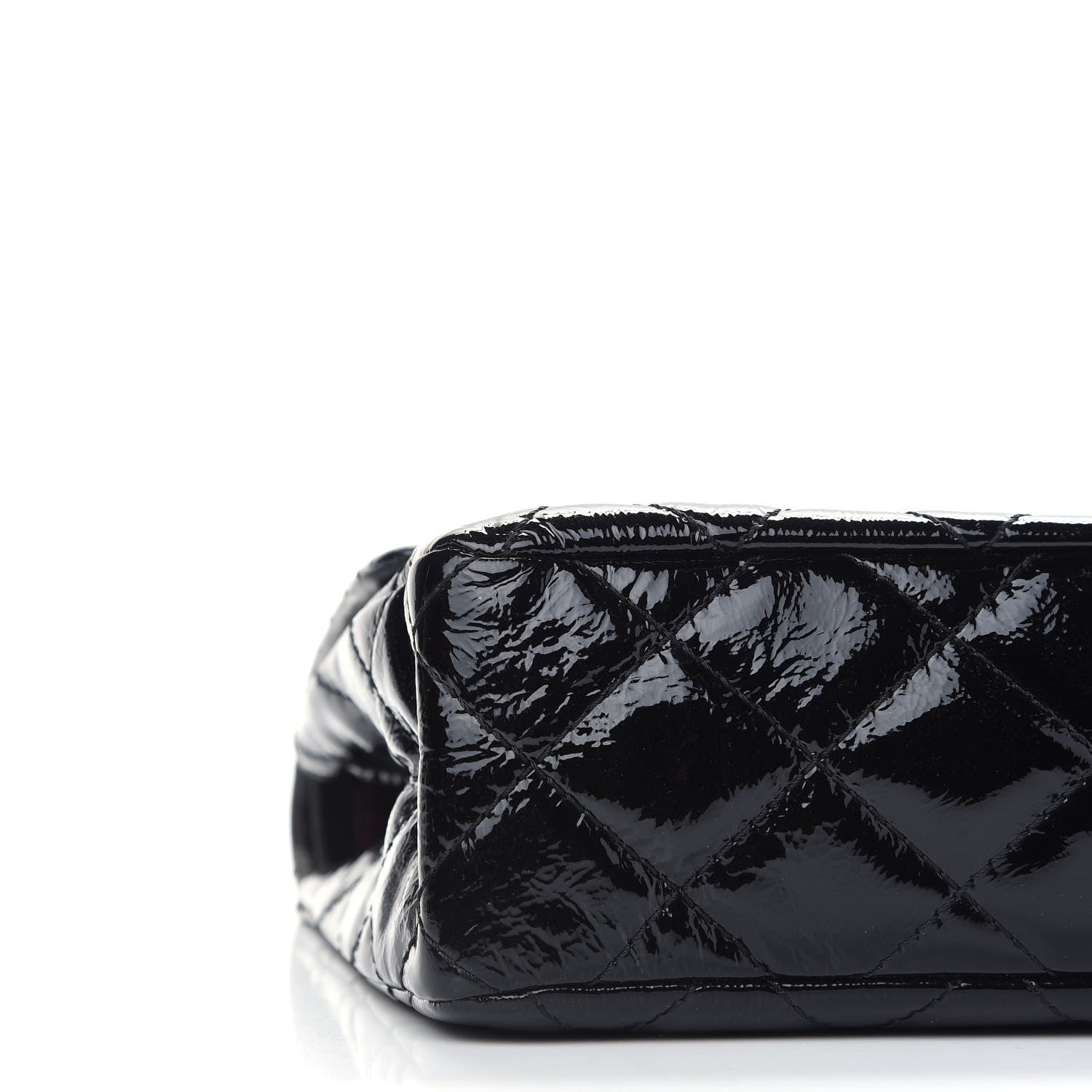 Chanel Distressed Patent Quilted 2.55 Reissue 226 Flap Black 8 of 9
