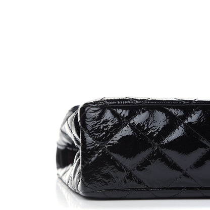 Chanel Distressed Patent Quilted 2.55 Reissue 226 Flap Black 8 of 9