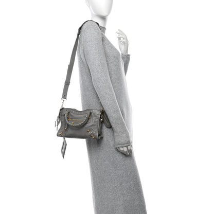 Balenciaga Agneau Giant 12 Gold Hardware Mini City Gris Pyrite 2 of 11