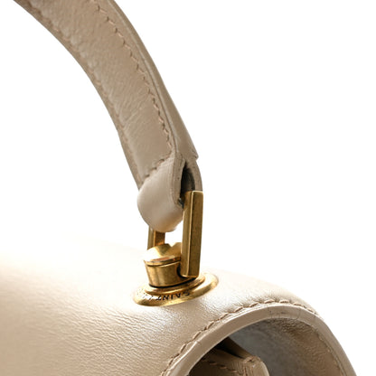 Saint Laurent Smooth Calfskin Carre Satchel Dark Beige 13 of 15