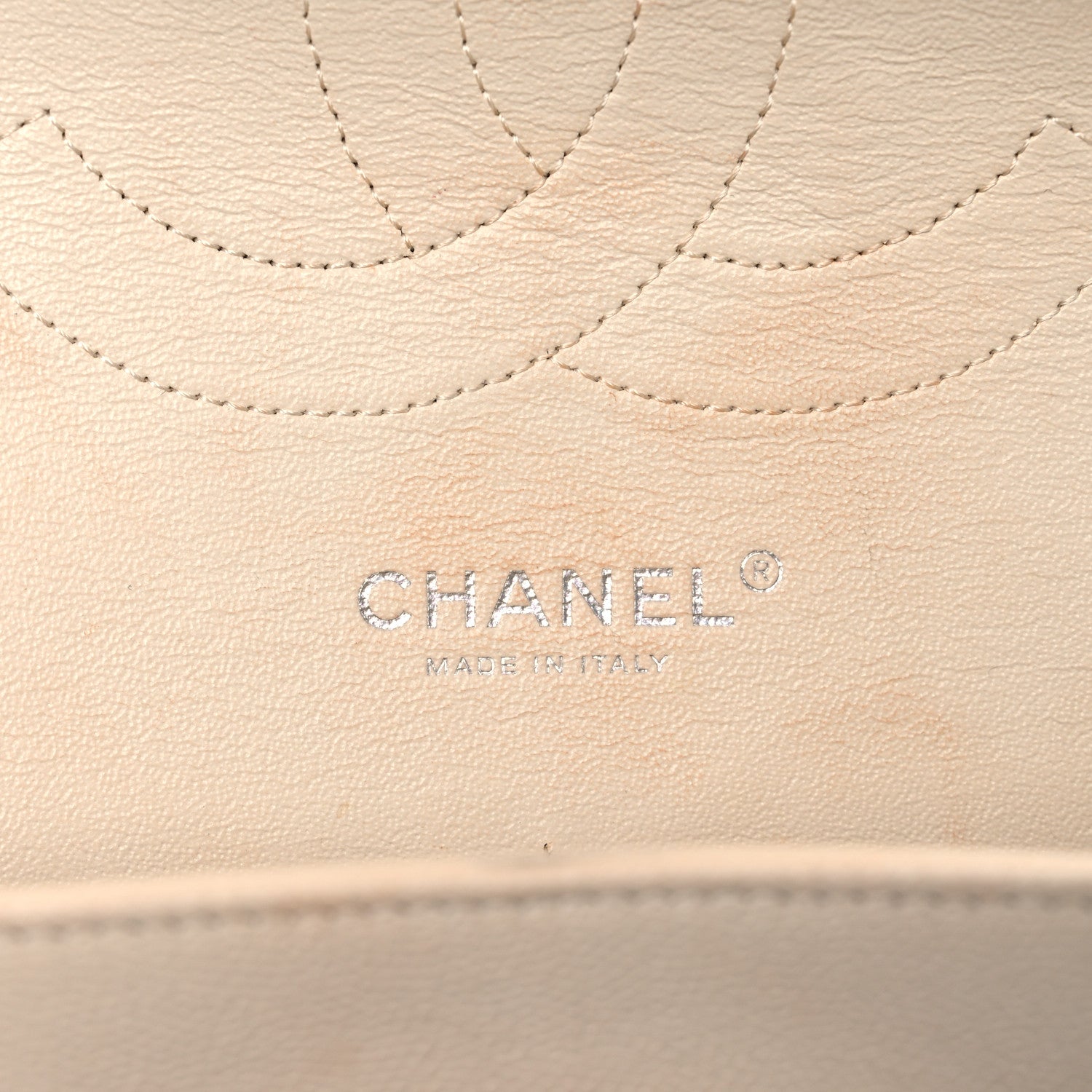 Chanel Caviar Quilted Jumbo Double Flap Ivory 6 of 15