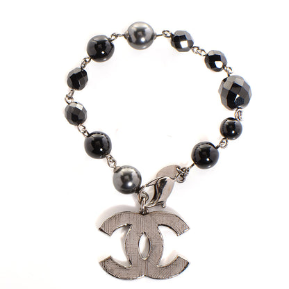 Chanel Beaded CC Bracelet Black 1 of 4