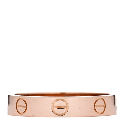 Cartier 18K Pink Gold 3.5mm LOVE Wedding Band Ring 54 6.75 1 of 5