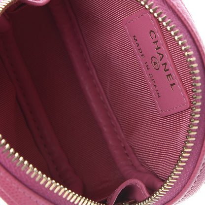 Chanel Caviar Quilted Zip Around Classic Coin Purse Pink 5 of 8