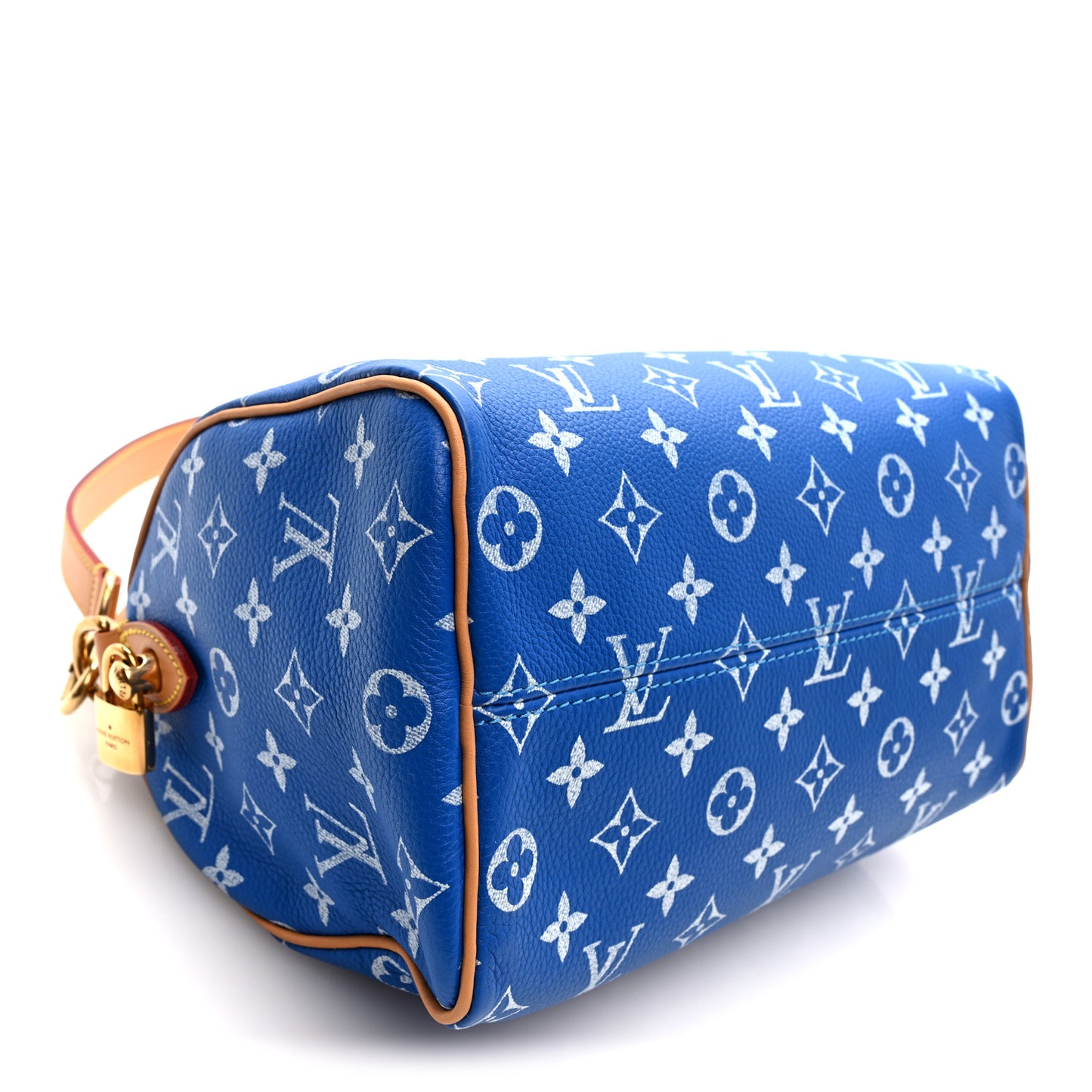 Calfskin Monogram Speedy P9 Bandouliere 25 Blue