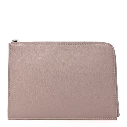 Louis Vuitton Calfskin Pochette Jour PM Clutch Taupe 1 of 8