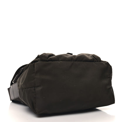 Prada Nylon Vela Saffiano Single Buckle Messenger Shoulder Bag Brown 4 of 10