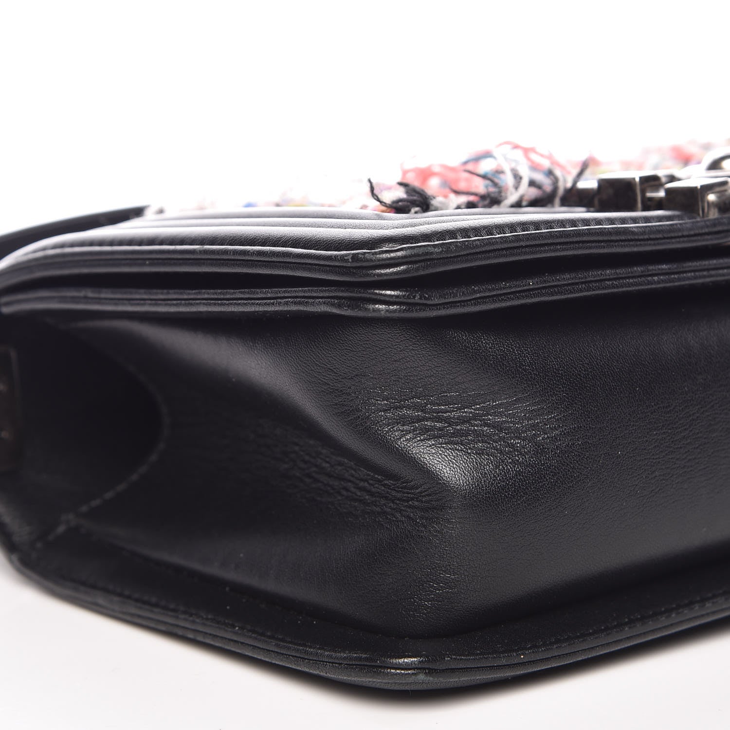 Chanel Tweed Lambskin Small Boy Flap Black 8 of 9
