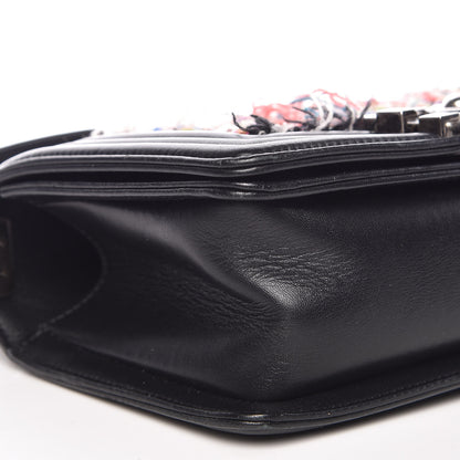 Chanel Tweed Lambskin Small Boy Flap Black 8 of 9
