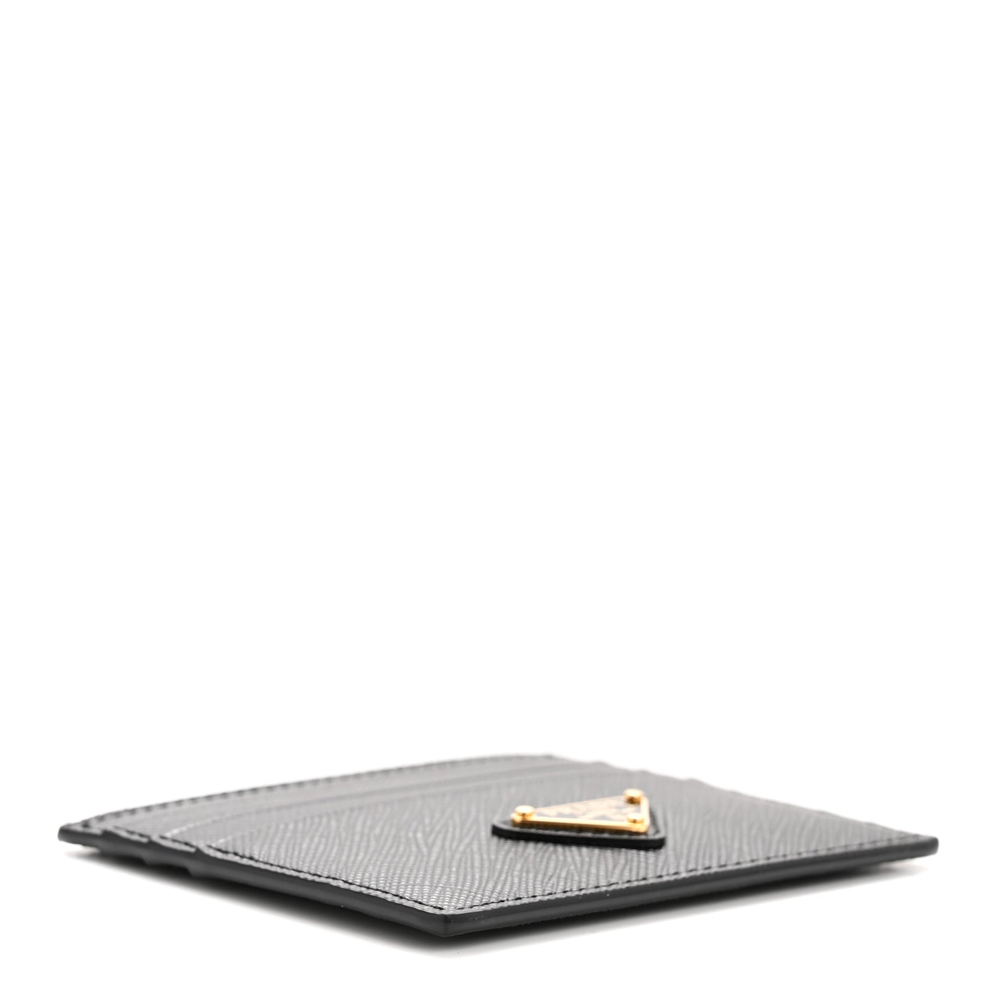 Saffiano Triangle Card Case Black
