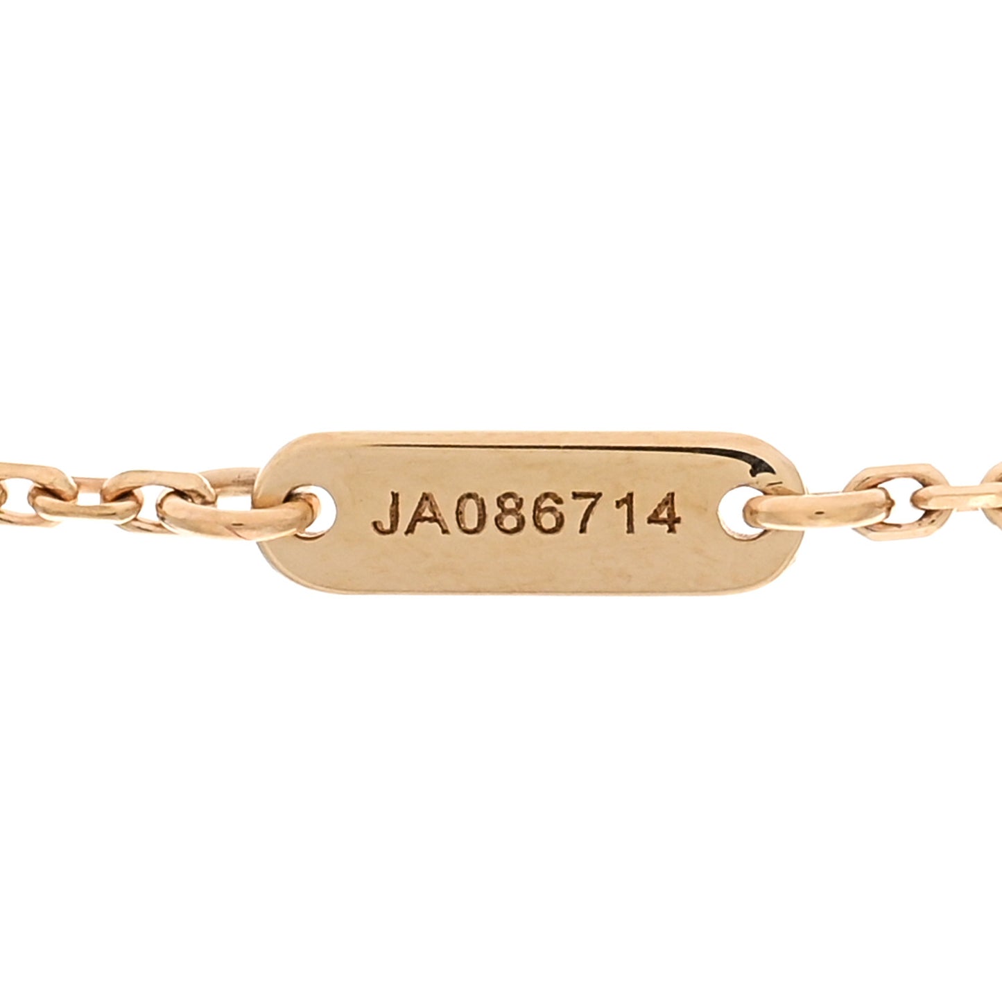 18K Yellow Gold Mother of Pearl Sweet Alhambra Pendant Necklace