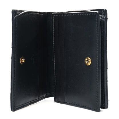 Gucci Calfskin Matelasse GG Marmont Card Case Wallet Black 5 of 12