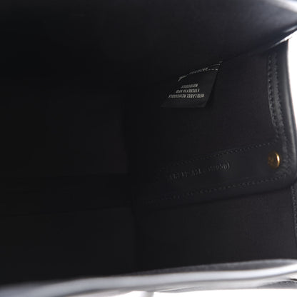 Fendi Glazed Fabric Vitello Century FF 1974 Stamp Patch Mini Peekaboo Defender Cover Mogano Panna Black 8 of 9