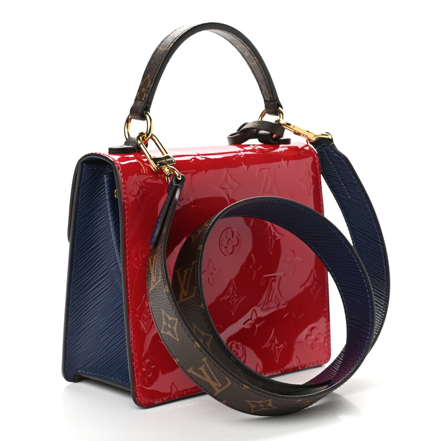 Louis Vuitton Vernis Epi Monogram Spring Street Scarlet 3 of 10