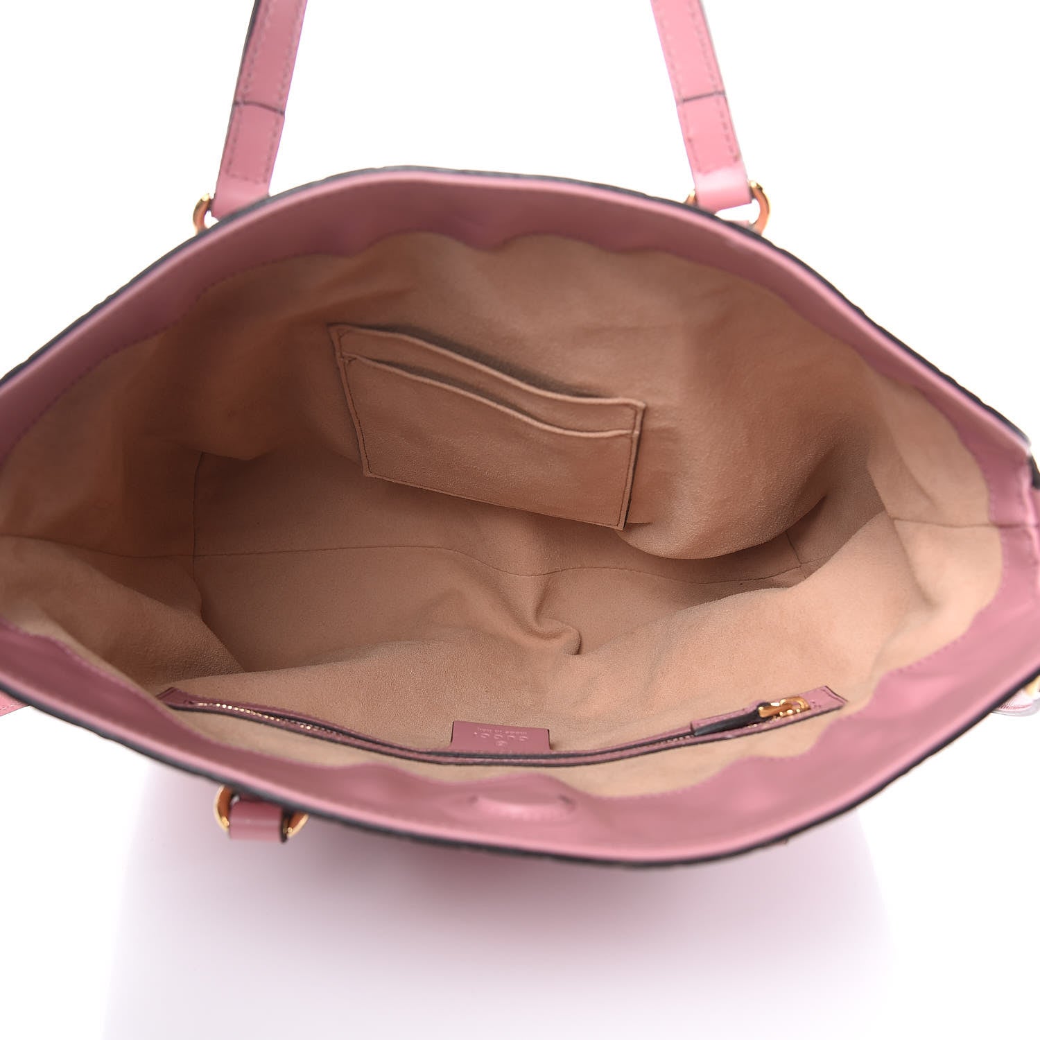 Gucci Guccissima Signature Linea A Foldover Tote Rose Baby Candy 5 of 10