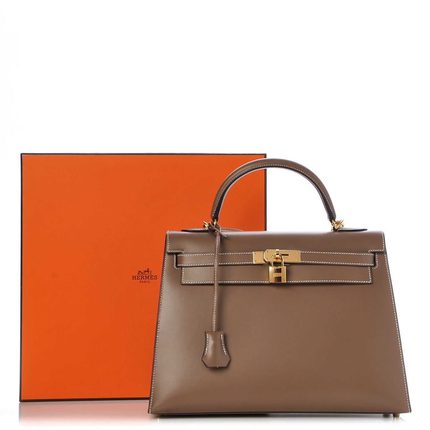 Tadelakt Sellier Kelly 32 Etoupe