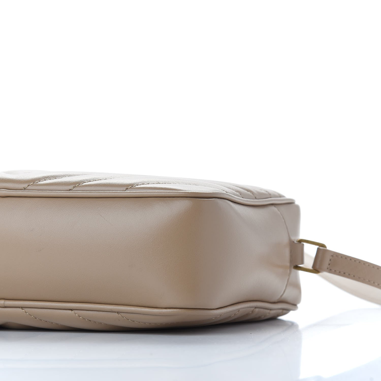 Saint Laurent Calfskin Matelasse Monogram Lou Camera Bag Dark Beige 7 of 7