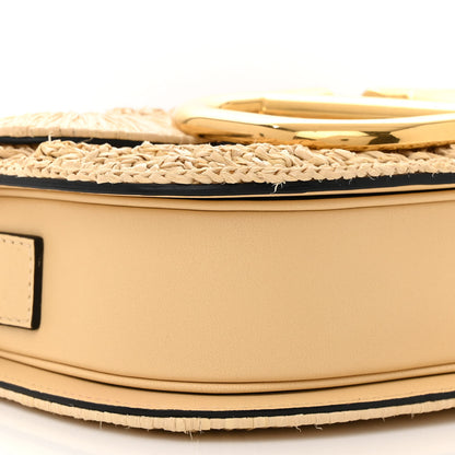 Valentino Garavani Raffia Braided Supervee Crossbody Bag Beige 8 of 9