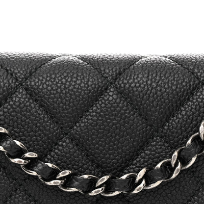 Chanel Caviar Quilted Boy Wallet On Chain WOC Black 9 of 12