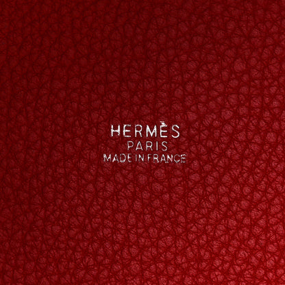 Hermes Taurillon Clemence Picotin 22 MM Rouge Vif 6 of 12