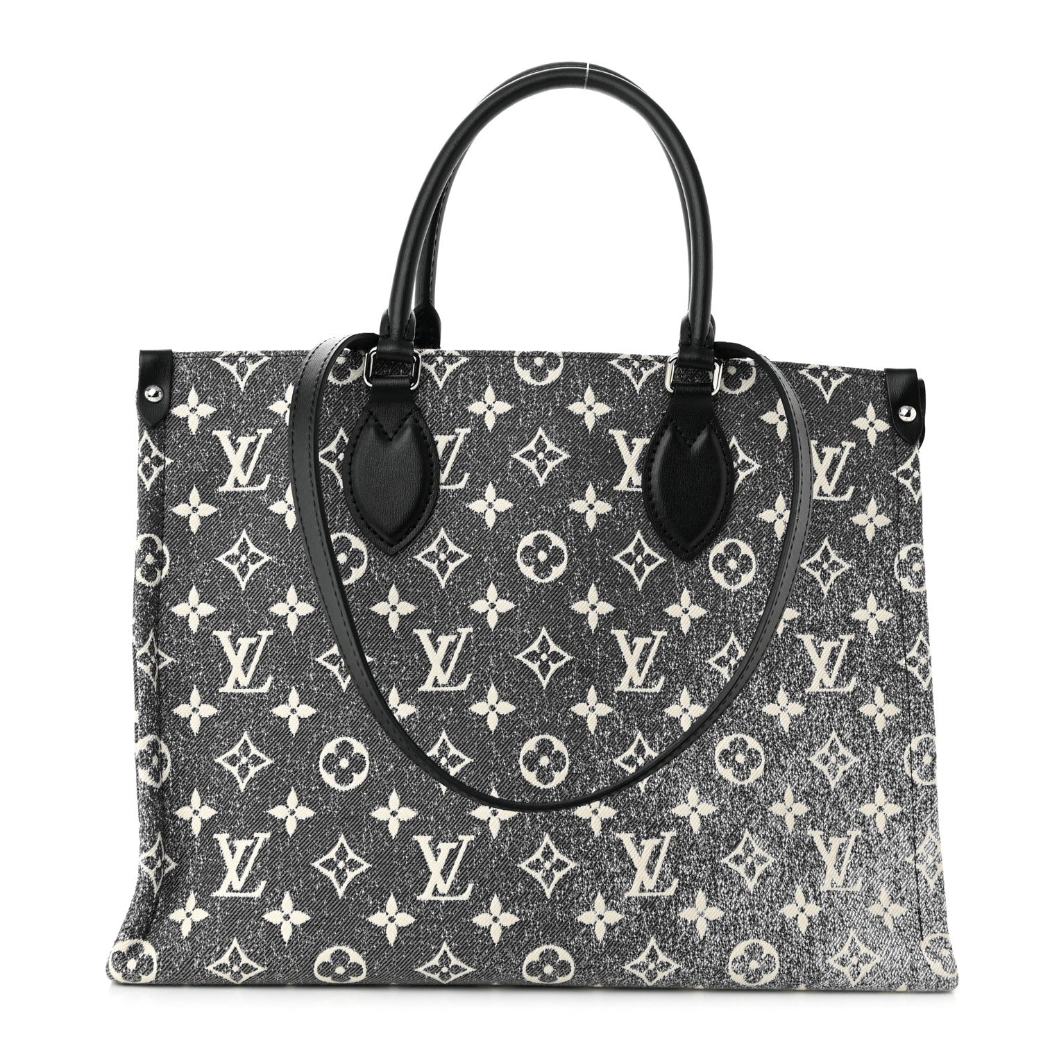 Louis Vuitton Monogram Jacquard Denim Onthego MM Black 1 of 9