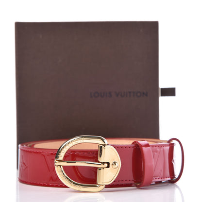 Louis Vuitton Vernis Ceinture 30mm Belt 90 36 Rouge 10 of 10