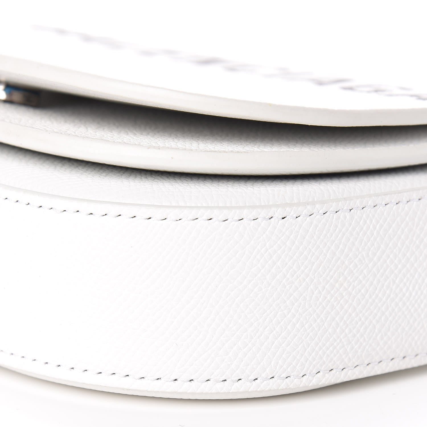 Balenciaga Grained Calfskin Logo Print Ville Day Bag XS White 7 of 18